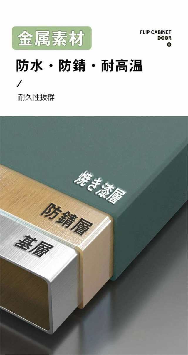 ミニ食器棚 ミニキッチンキャビネット アンティーク調 収納ボックス 収納ケース キッチン 箱収納 収納 ボックス 扉付 おしゃれ 2段 卓上_6