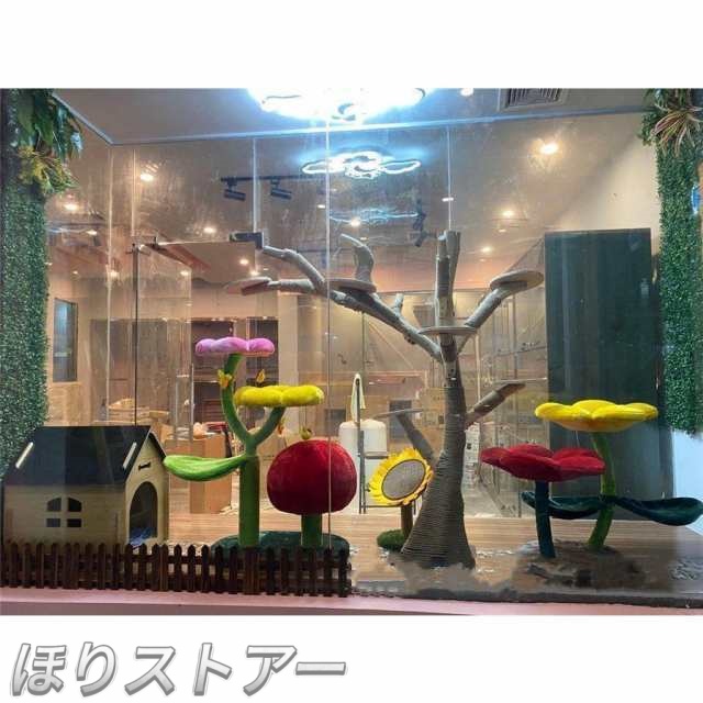 キャットタワー 木製 猫の木 猫登山 猫の活動ツリー 無垢材 猫のジャンプ プラットフォーム 猫登山タワー猫の活動木 猫の遊び地域 高1.5メートル 猫舎_4
