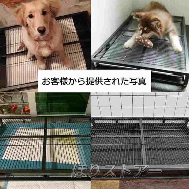 猫 トイレ、大型犬 ゲージ、ペット トイレ、ペットトイレ、犬のトイレトレー、ステンレス製犬用トイレ、大型犬用トイレトレイ、足を乾いた状態に保ち、床を保護_6
