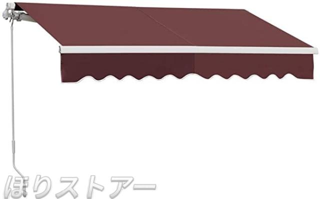 日除けシェード オーニングテント 伸縮式 オーニングテントひさし 後付けベランダ 雨除け オーニング 手動ガゼボ キット庭サンシェード折りたたみ式_5