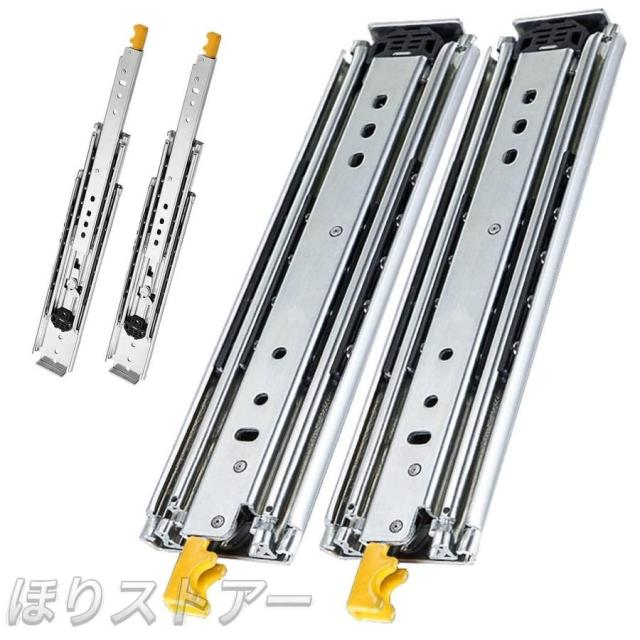 1000-2000mm スライドレール ロック付 超重量用スライドレール 完全な拡張 ボールベアリング スチール製 引き出しスライド 伸縮式 ベアリングタイプ 引き出しレ