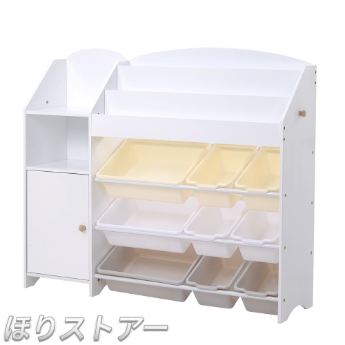 ほりおもちゃ収納 絵本棚 おもちゃ 収納 収納棚 大容量 木製 引き出し おしゃれ 玩具箱 子ども 幅114cm 子供部屋 ラック 絵本 おもちゃ 絵本ラック 大容量 木製 引き出し 誕生日 クリスマス プレゼント１年品質保証_16