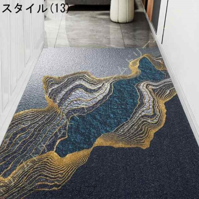 玄関マット 吸水マット 屋外 室内 洗える 大判 北欧風 幾何学 滑り止め付き 泥落とし 泥除け 砂落とし 業務用 家庭用 室外 屋内 丸洗い ドアマット 掃除易い_13
