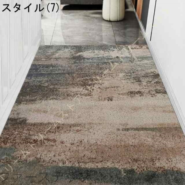 玄関マット 吸水マット 屋外 室内 洗える 大判 北欧風 幾何学 滑り止め付き 泥落とし 泥除け 砂落とし 業務用 家庭用 室外 屋内 丸洗い ドアマット 掃除易い_7