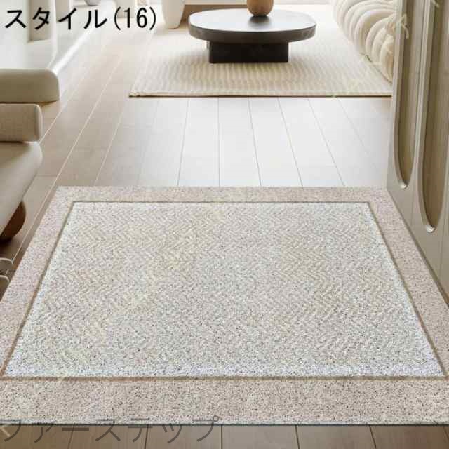 玄関 マット 屋外 泥落とし 室内 かわいい おしゃれ 洗える 大判 ズレない 北欧 幾何学 チェック 外用 エントランス 泥除け ドアマット 家庭用 業務用_16