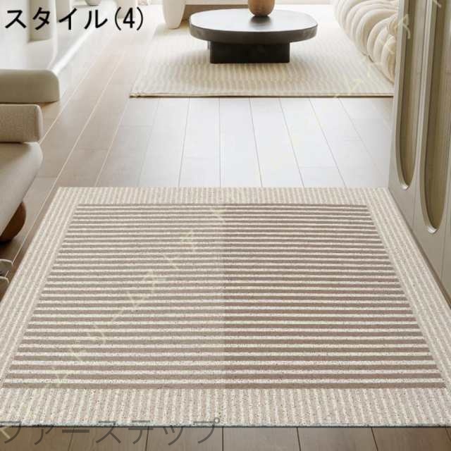 玄関 マット 屋外 泥落とし 室内 かわいい おしゃれ 洗える 大判 ズレない 北欧 幾何学 チェック 外用 エントランス 泥除け ドアマット 家庭用 業務用_4