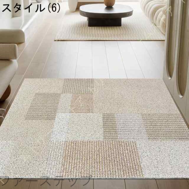 玄関 マット 屋外 泥落とし 室内 かわいい おしゃれ 洗える 大判 ズレない 北欧 幾何学 チェック 外用 エントランス 泥除け ドアマット 家庭用 業務用_6