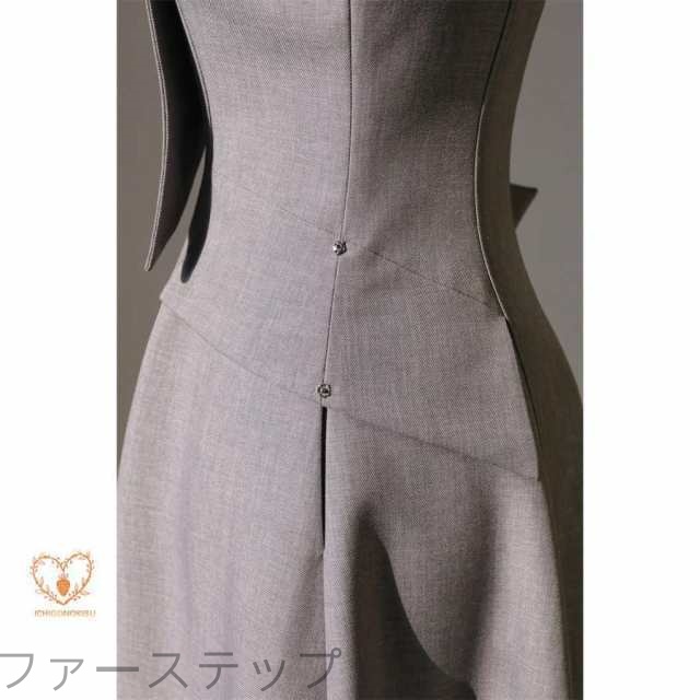 衣装 レディース フォーマルスーツ A生産ライン 成年者 窈窕たる 窈窕たる 衣装背広 歳月 ミモレ Vのど頚 無地 長袖 ひざ下 婚活 事務所 寄り合い
