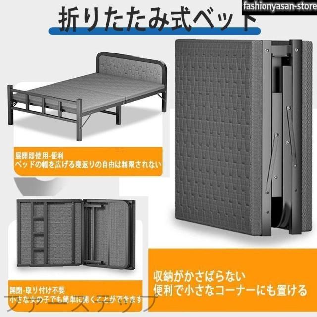 ベッド 折りたたみベッド シングル ベッドフレーム すのこベッド ローベッド すのこ 折りたたみ シングルベッド ワイド ハイタイプ 折りたたみ すのこ_5