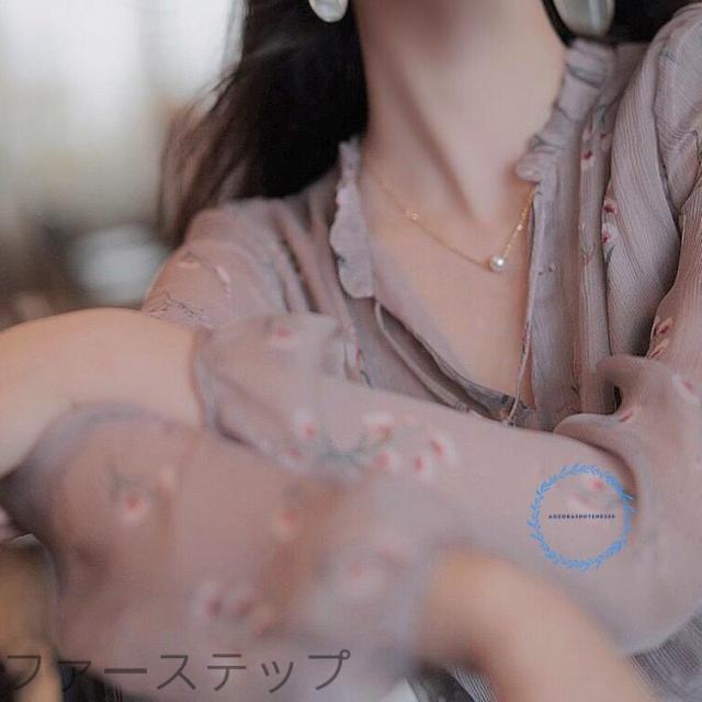 衣装 レディース 長袖 ロング衣装 膝丈 シフォン 春夏 好いたらしいめ 花柄 ゆったり 透ける袖 ワンピ シフォン衣装 夏 窈窕たる