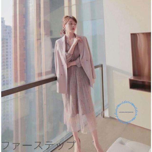 衣装 レディース 長袖 ロング衣装 膝丈 シフォン 春夏 好いたらしいめ 花柄 ゆったり 透ける袖 ワンピ シフォン衣装 夏 窈窕たる