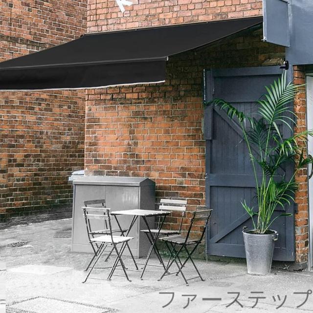 新機能DIYオーニング 2m格納式テント 2m/3m/4m/5m巻取式 サンシェード オーニング 屋根 後付け 長さ調節可能なキャノピー付き 日除