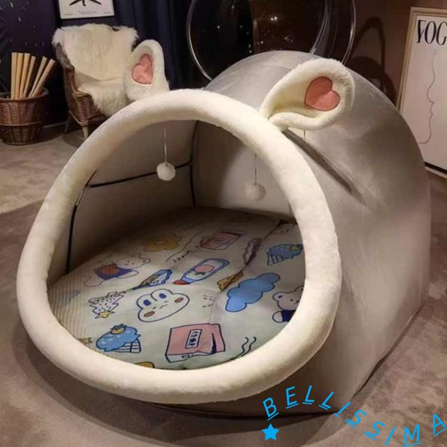 保温 プレイハウス 大人テント 部屋テント 一人用 プレイテント 子供テント 秘密基地 テントハウス ゲームハウス 折りたたみ 室内 寝具 簡易個室 防風 キッズテント テントハウス テント クッション付き 遮光 遮熱 室内 子供 折りたたみドーム型 耳付き 避難所用 個室_1
