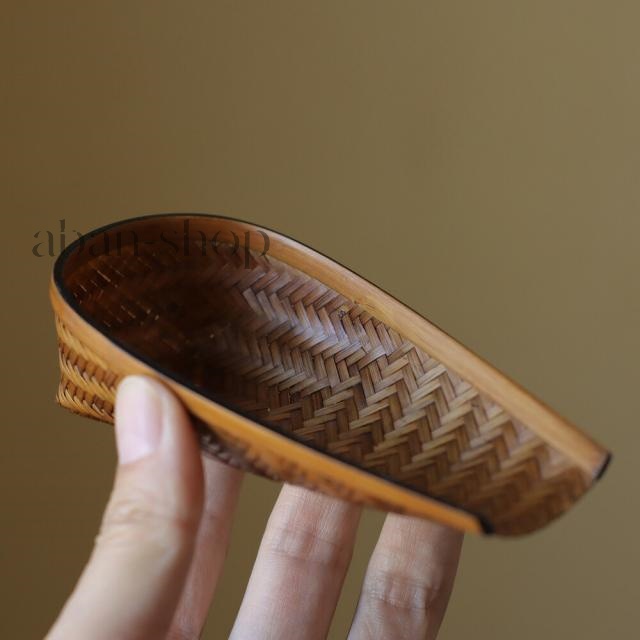 清境Craft 茶の葉を楽しむ 生まれながら竹製 ちりとりの見せ掛け 茶の葉の定まり 中国茶装具 茶道具 お点前用 茶の湯装具
