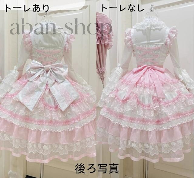 ゴスロリ コスプレ ワンピースメイド服 コスチューム 文化祭 学園祭 衣装 ハロウィン おすすめ 可愛い 仮装_4