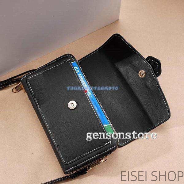 ショルダーバッグ レディースポシェット ミニバッグ スマホポシェット レザーバッグ 斜めがけ お財布ポシェット ウォレットかわいい 携帯 スマホバッグ_17
