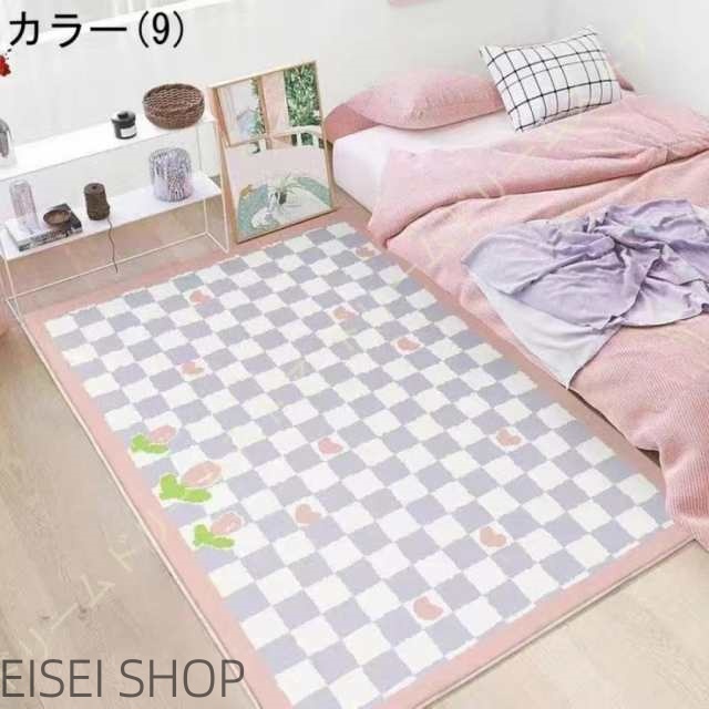 洗えるラグ 1.5畳 2畳 ラグマット 冬用ラグ 北欧 おしゃれ ラグマット カーペット 低反発 ふわふわ ロングカーペット かわいい ホットカーペット対応_9