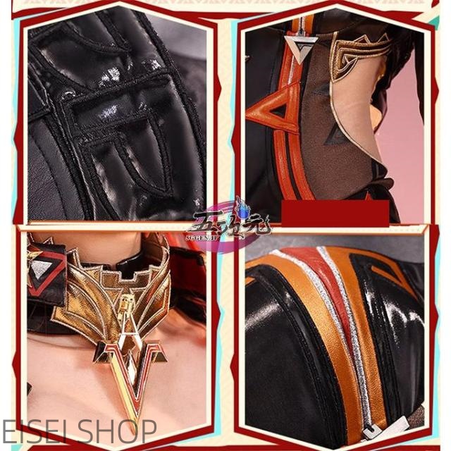 三分妄想　原神　コスプレ　マーヴィカ　炎神　衣装　※ウィッグ　靴　追加可　_10