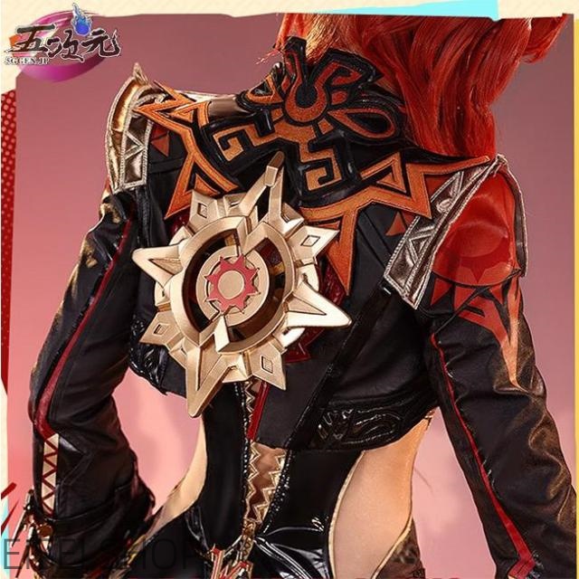 三分妄想　原神　コスプレ　マーヴィカ　炎神　衣装　※ウィッグ　靴　追加可　_5