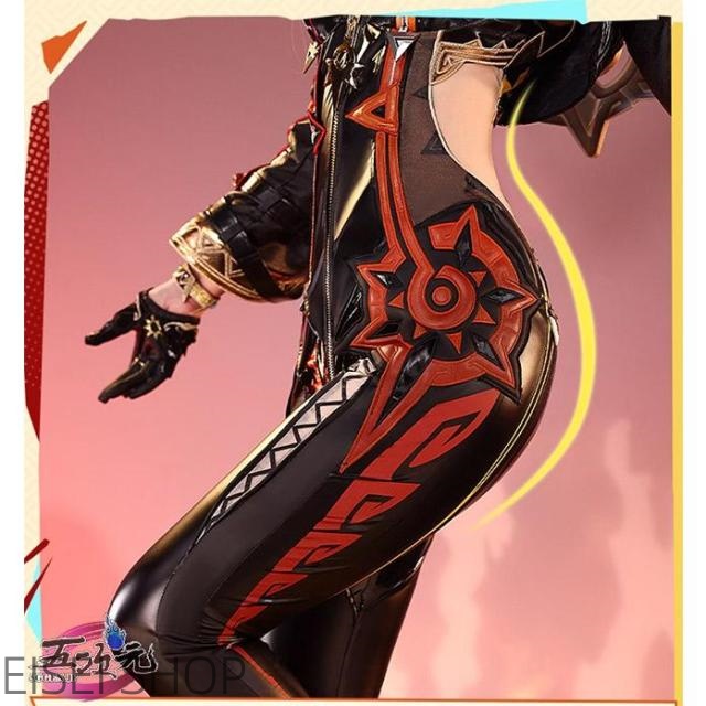 三分妄想　原神　コスプレ　マーヴィカ　炎神　衣装　※ウィッグ　靴　追加可　_7