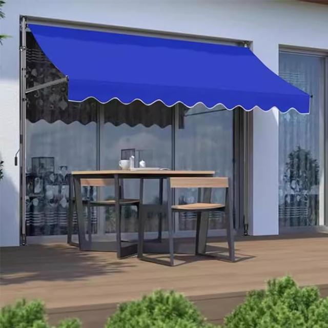 オーニングテント つっぱり日よけ 2m/2.5m/3m/3.5m/4m スクリーン式 突っ張り式 巻き取り式 つっぱり式 自立式サンシェード 角度、高さの調節が可能 サンシェー_12