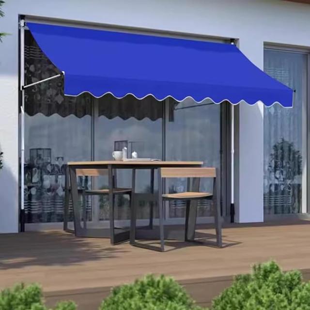 オーニングテント つっぱり日よけ 2m/2.5m/3m/3.5m/4m スクリーン式 突っ張り式 巻き取り式 つっぱり式 自立式サンシェード 角度、高さの調節が可能 サンシェー_13