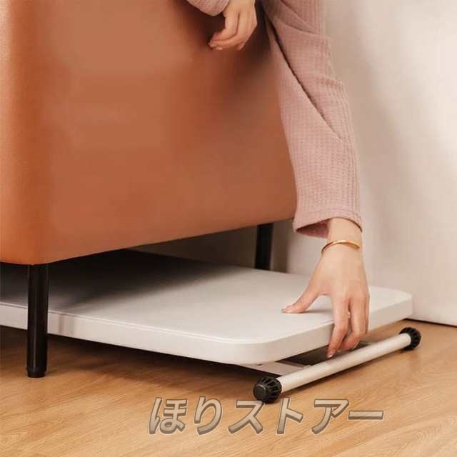 昇降式テーブル センターテーブル リビングテーブル 幅さ45cm*長さ65cm*高さ29-67cm 高さ調節 折りたたみ ハイテーブル 白 3段階調節 持ち運び 机 簡易テーブル 在宅勤務 在宅ワーク コンパクト ダイニングテーブル ローテーブル 自由伸縮_4