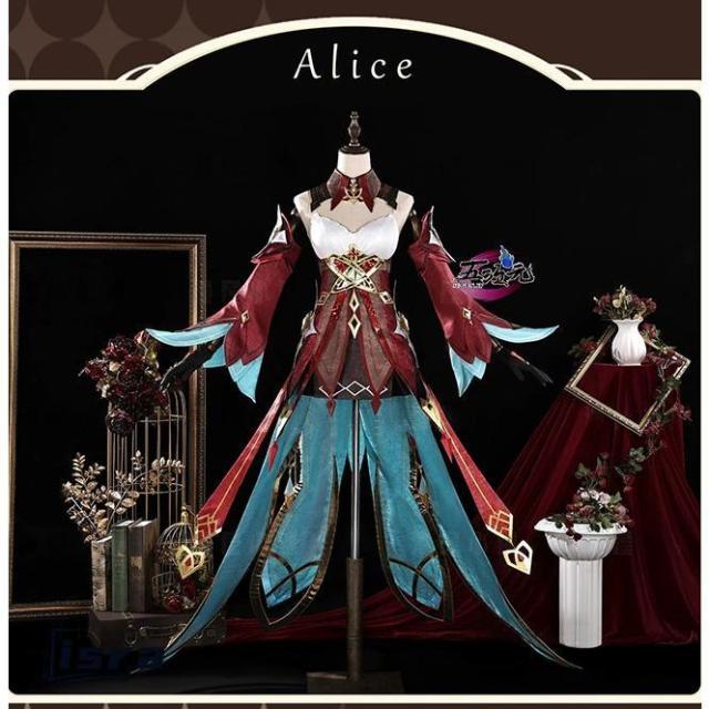 五次元　原神　コスプレ　魔女会　アリス　衣装　※ウィッグ　靴　追加可能