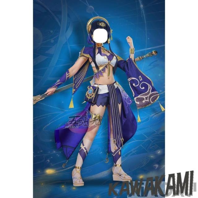 五次元　基萌　原神　コスプレ　キャンディス　衣装　※ウイッグ　靴　盾　追加可