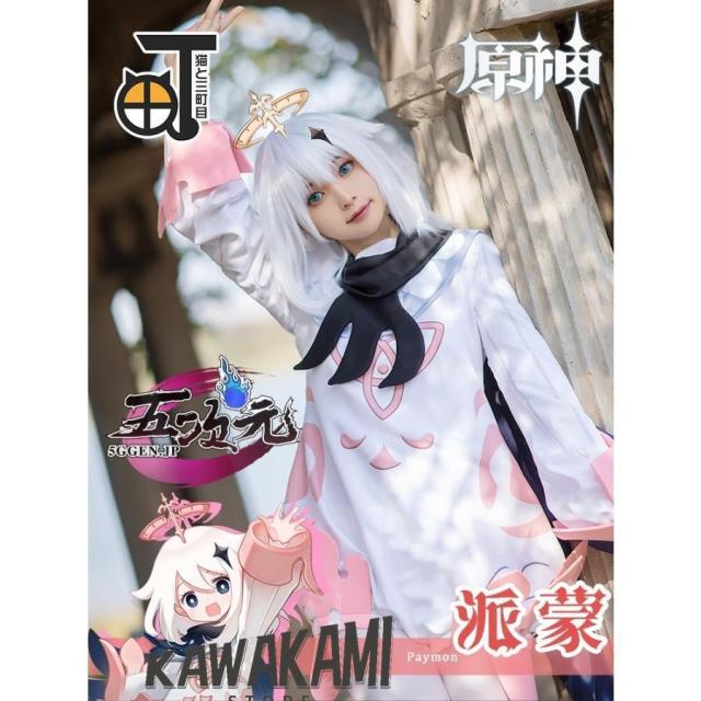 猫と三丁目 原神 コスプレ パリア犬モン paimon 御召しもの ※ウィッグ 靴 加えること可