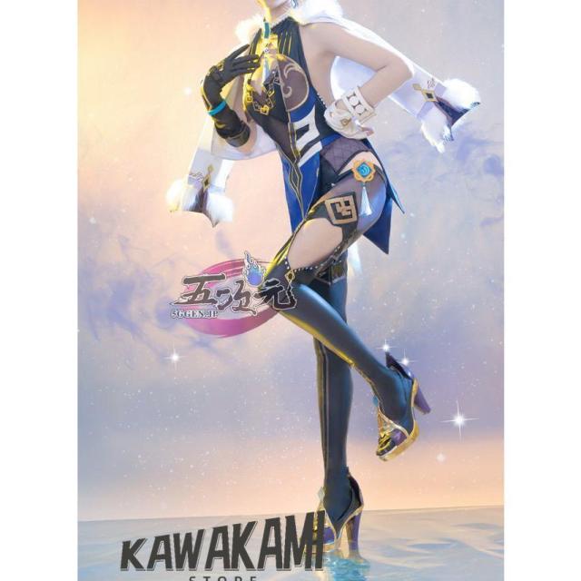 猫と三丁目　原神　コスプレ　夜蘭　イェラン　衣装　※ウィッグ　靴　 武器　追加可能_5