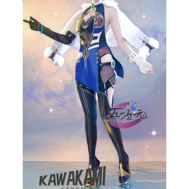 猫と三丁目　原神　コスプレ　夜蘭　イェラン　衣装　※ウィッグ　靴　 武器　追加可能_6