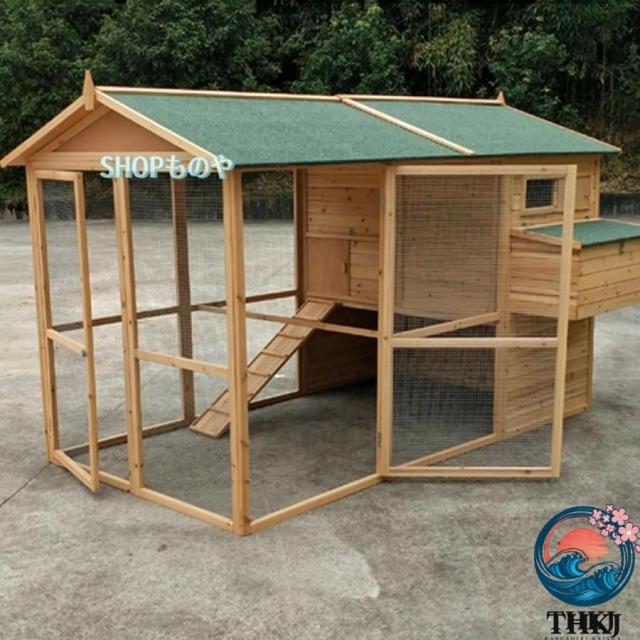 鶏小屋大型 屋外チキンコープ 木製マルチレベルヘンハウス ネスティングボックス付き耐候性家禽 15?20 羽の鶏用の大きなチキンコープ 省スペース