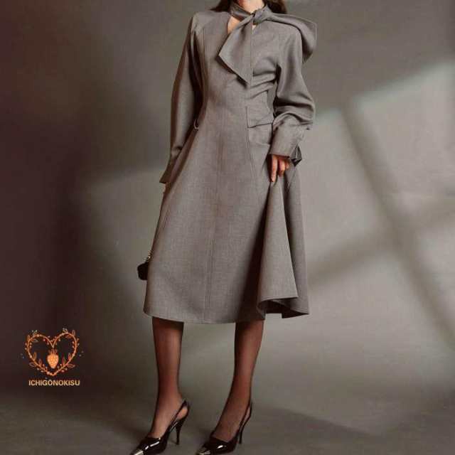 ワンピース レディース フォーマルスーツ Aライン 大人 上品