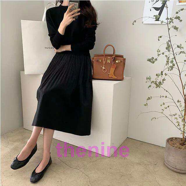 黒ワンピース フォーマル 黒 ワンピース ニットワンピース ロング 秋冬 きれいめ 切り替え 異素材 秋服 秋 冬 長袖  40代 カジュアル 大きいサイズ レディース