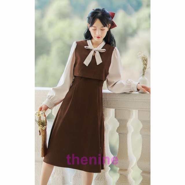 レトロ 長袖 ワンピース 制服 ドレス ロング スカート 大正ロマン ロリータ ゴシック ロリ 衣装 撮影 姫 アニメ 女装 服 ゴシック 原宿 レトロ 長袖 ワンピース 制服 ドレス ロング スカート 大正ロマン