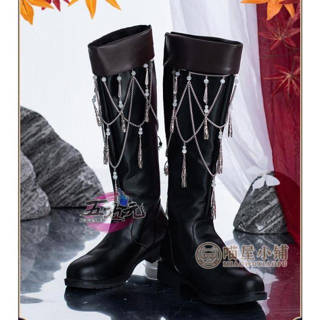 猫屋小舗　天官賜福　コスプレ　鬼王 花城　靴　古風靴　アニメ版