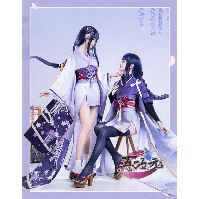 猫屋小舗　原神　コスプレ　雷電将軍　影　和服　衣装　※ウィッグ　靴　武器　追加可