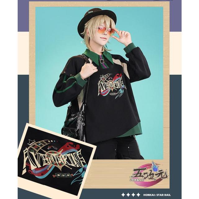 三分妄想　崩壊スターレイル　同人パーカー　ホタル　ロビン　アベンチュリン