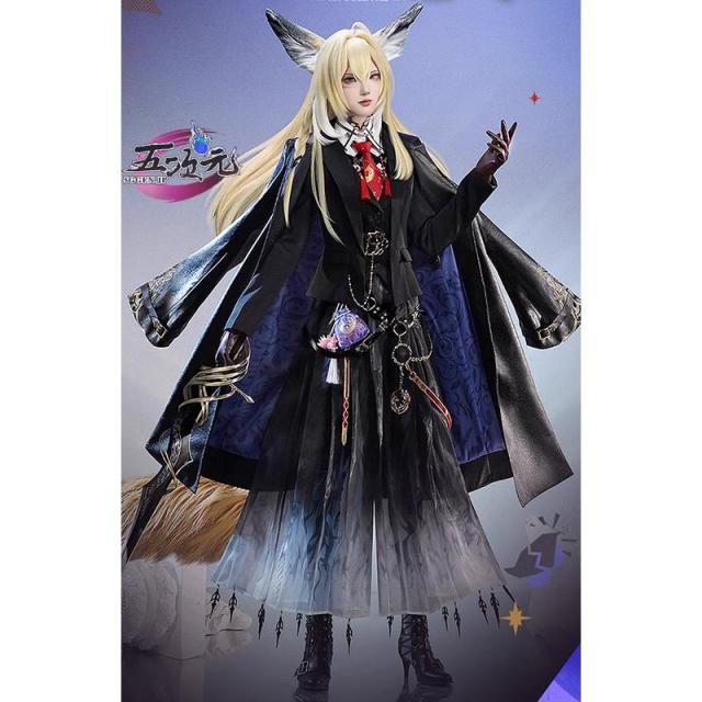 三分妄想　アークナイツ (明日方舟) arknights　コスプレ　ヴァルピスフォーリア　衣装　尻尾耳付　※ウィッグ　靴　追加可