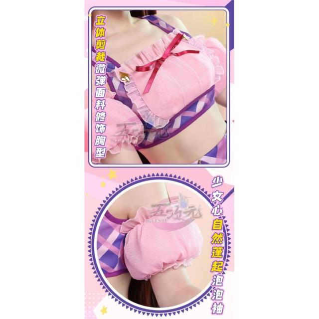 三分妄想 アイカツ！ 紫吹蘭 コスプレ衣装 フルセット 三分妄想 アイカツ！アイドルカツドウ！ コスプレ 紫吹 蘭 衣装