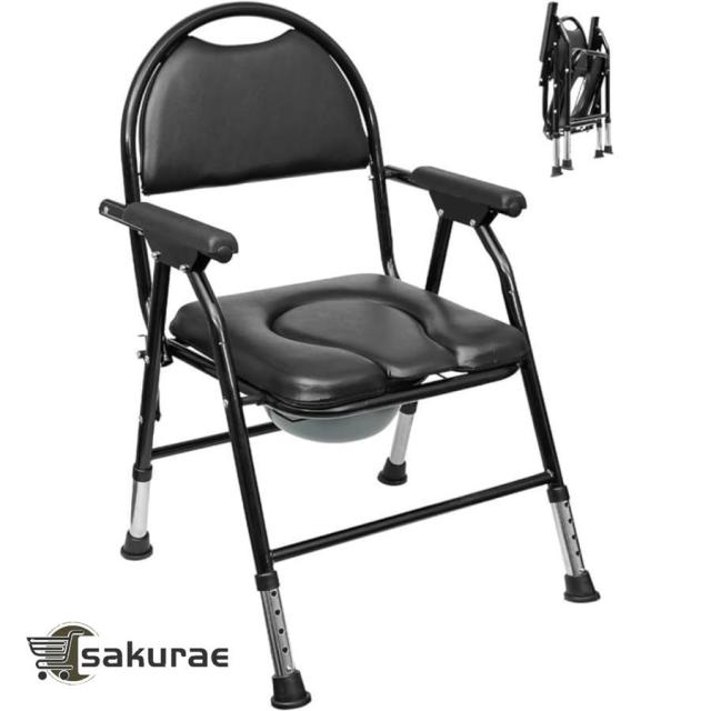 ポータブルトイレ 介護用 高齢者用便椅子、妊婦用便椅子、身障者用便椅子、折り