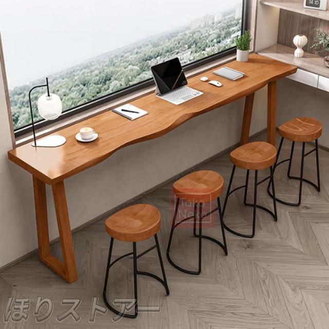 天然木 カウンターテーブル キッチン テーブル コーヒー テーブル バー ハイト ダイニング テーブル 無垢材デスクトップ ホーム バー用