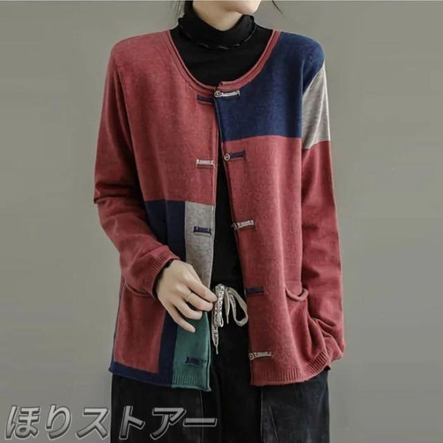 ジャケット カーディガン シャツ レディース アウター 40代 50代 60代 ブルゾン シニア 体型カバー ゆったり ルーズ おしゃれ 長袖 秋 12893