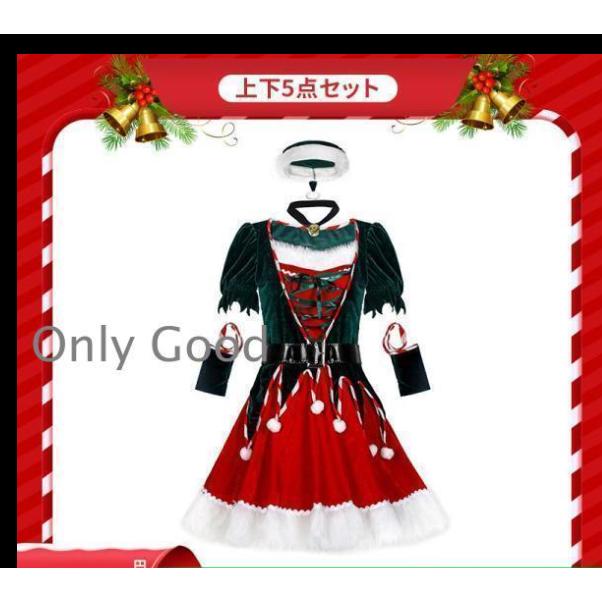 クリスマスツリー ツリー サンタ 衣装 仮装 サンタクロース クリスマス コスチューム レディース ワンピース 演出服 ダンス
