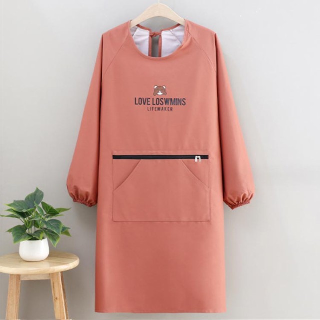 エプロン3点　スモッキング　刺繍　花柄　赤　水色　ストライプ　ギンガムチェック スモッキング エプロンの通販