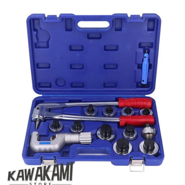 銅管エキスパンダー、 手動コンパクトスエージングツールキット、 チューブ配管用パイプ拡張ツールセット、 修理工場、組立工場用キャリングボックス付きエキゾ