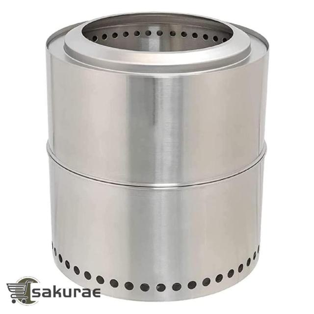 大型薪ストーブ ソロストーブ フレイムストーブ ステンレス ウッドストーブ キャンプストーブ 焚火台 ストーブ 軽量 コンパクト 二次燃焼 携帯用 アウトドア 熱