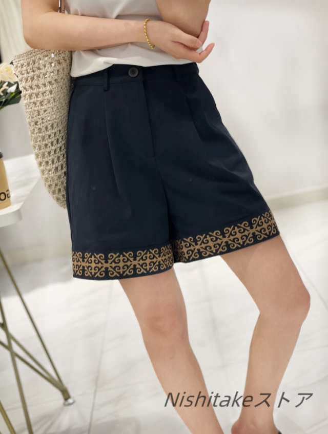 レディース ファッション 夏 着用 Aライン 民族風刺繍 ゆったり ハイ