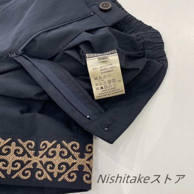 夏のレディースファッション 民族風刺繍デザイン Aライン ハイウエスト